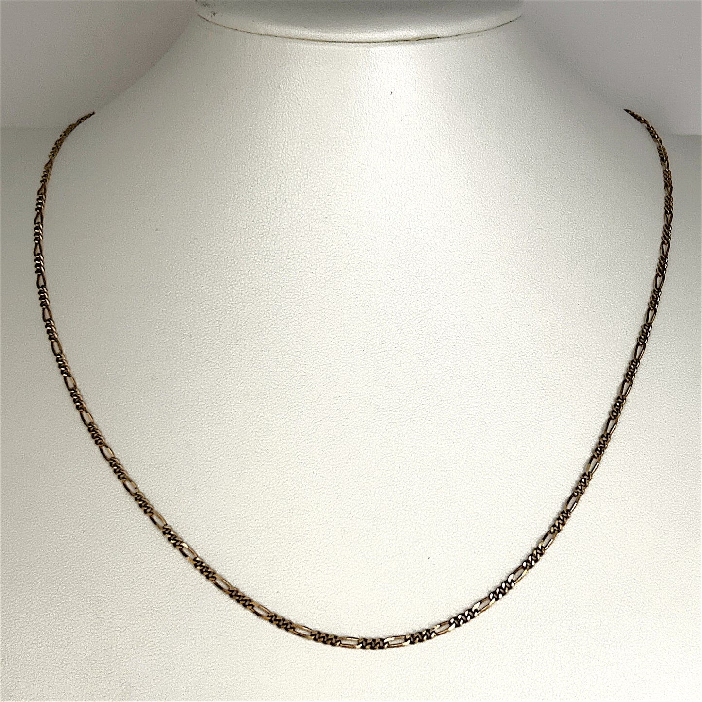 NZGD | 9ct Gold Refurbished Rounded‑Profile Figaro Chain 50cm