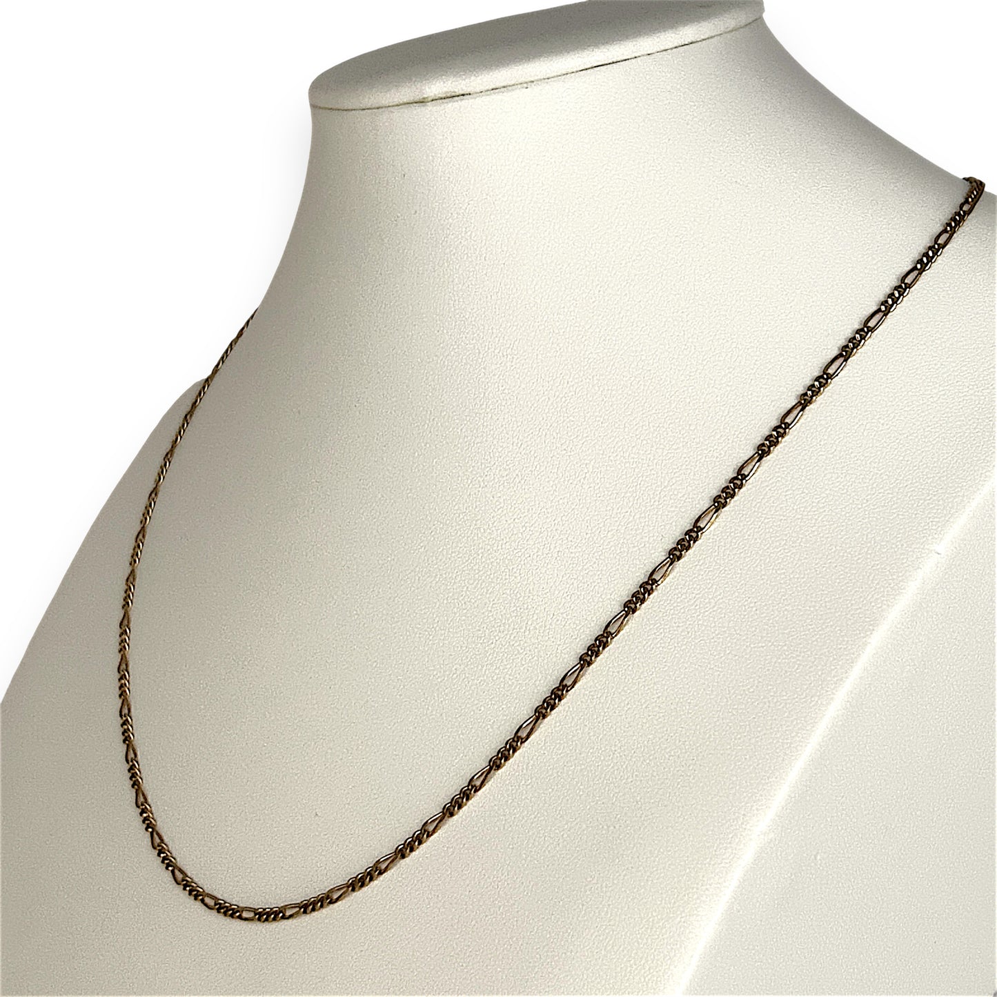 NZGD | 9ct Gold Refurbished Rounded‑Profile Figaro Chain 50cm