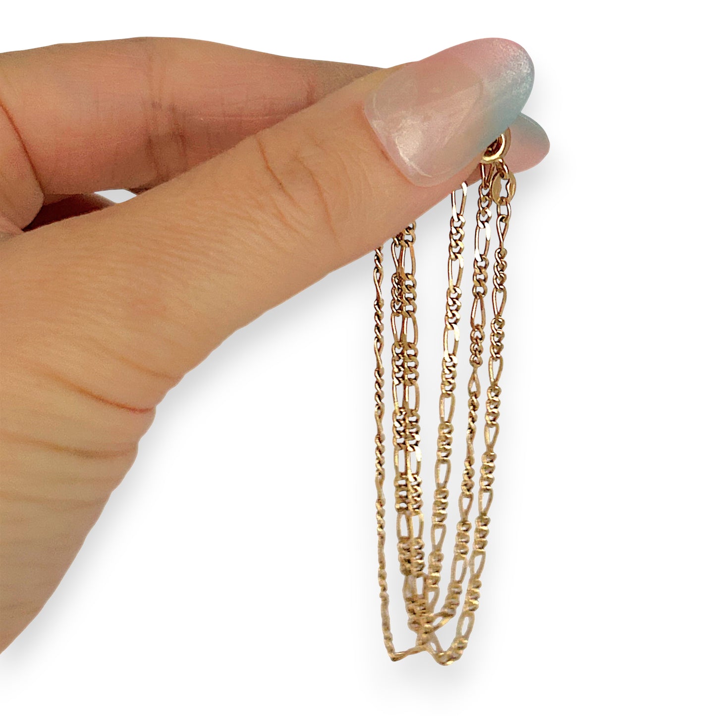 NZGD | 9ct Gold Refurbished Rounded‑Profile Figaro Chain 50cm