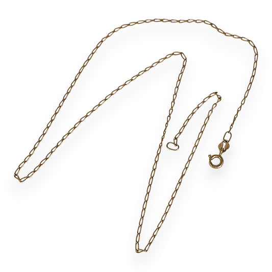 GOLD DEAL | 9ct Gold Elongated Aurora Link Chain 46cm