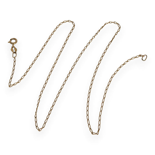 GOLD DEAL | 9ct Gold Elongated Aurora Link Chain 46cm