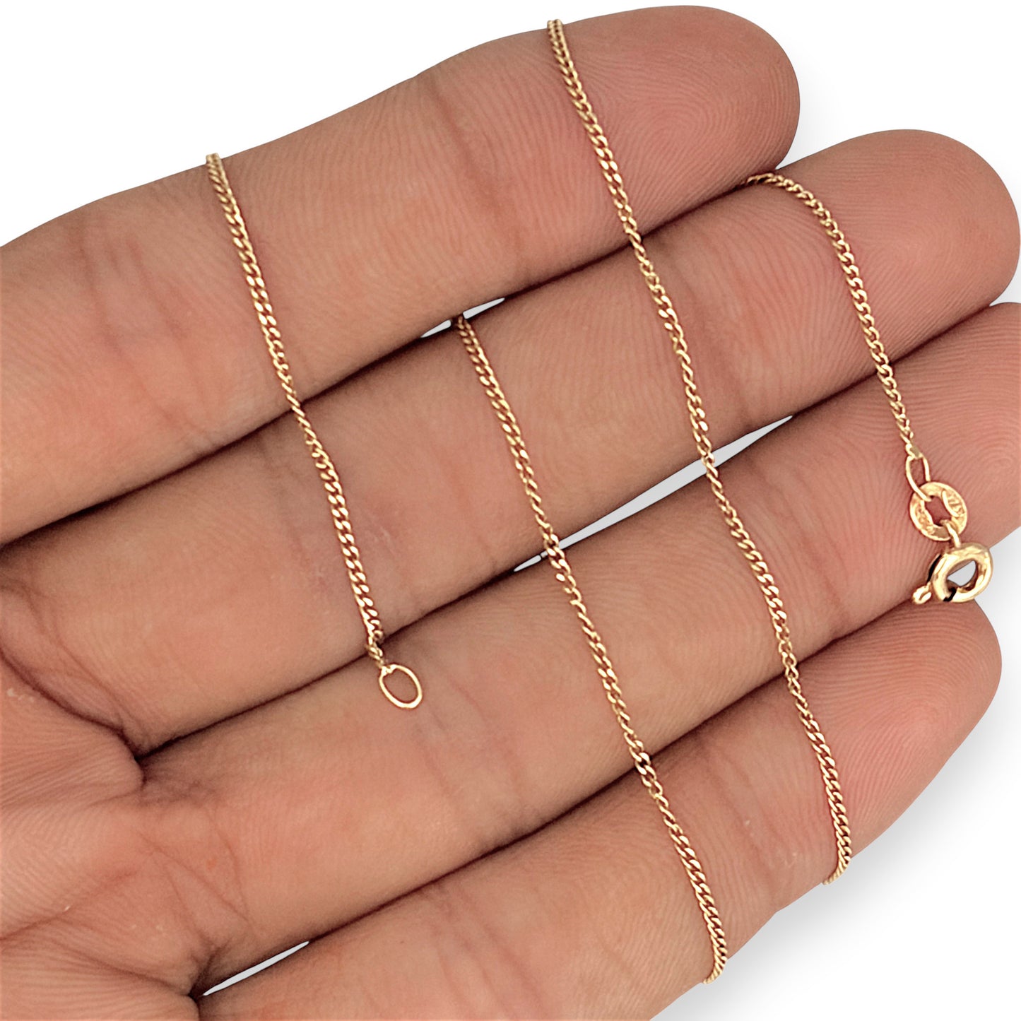 GOLD DEAL | 9ct Gold Linéa Fine Gold Chain 40cm