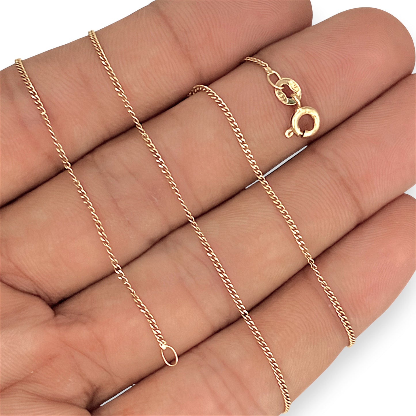 GOLD DEAL | 9ct Gold Linéa Fine Gold Chain 40cm