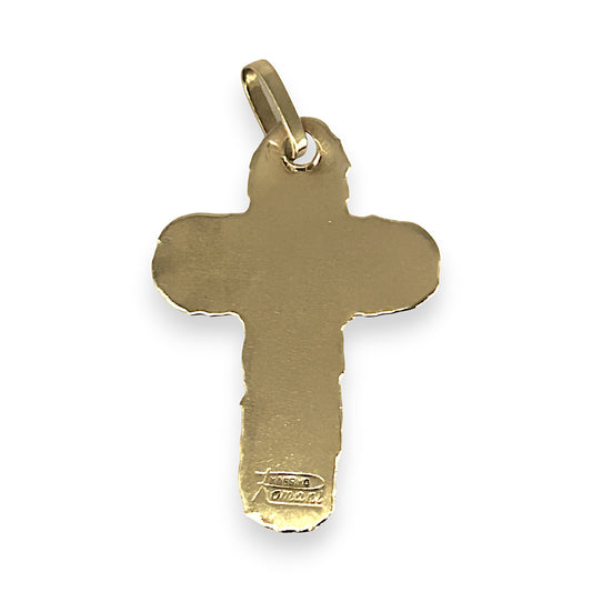 GOLD DEAL | 18ct (18K) Gold Vintage Crucifix Rare Cross Pendant