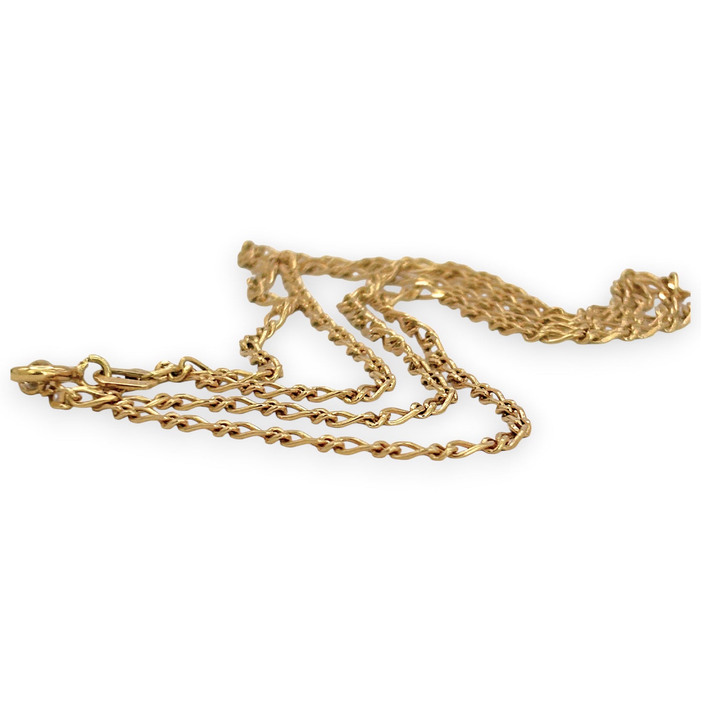 NZGD | 9ct Gold Linea Figaro 1 x1 Fine Chain 49cm