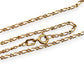 NZGD | 9ct Gold Linea Figaro 1 x1 Fine Chain 49cm