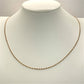 NZGD | 9ct Gold Linea Figaro 1 x1 Fine Chain 49cm