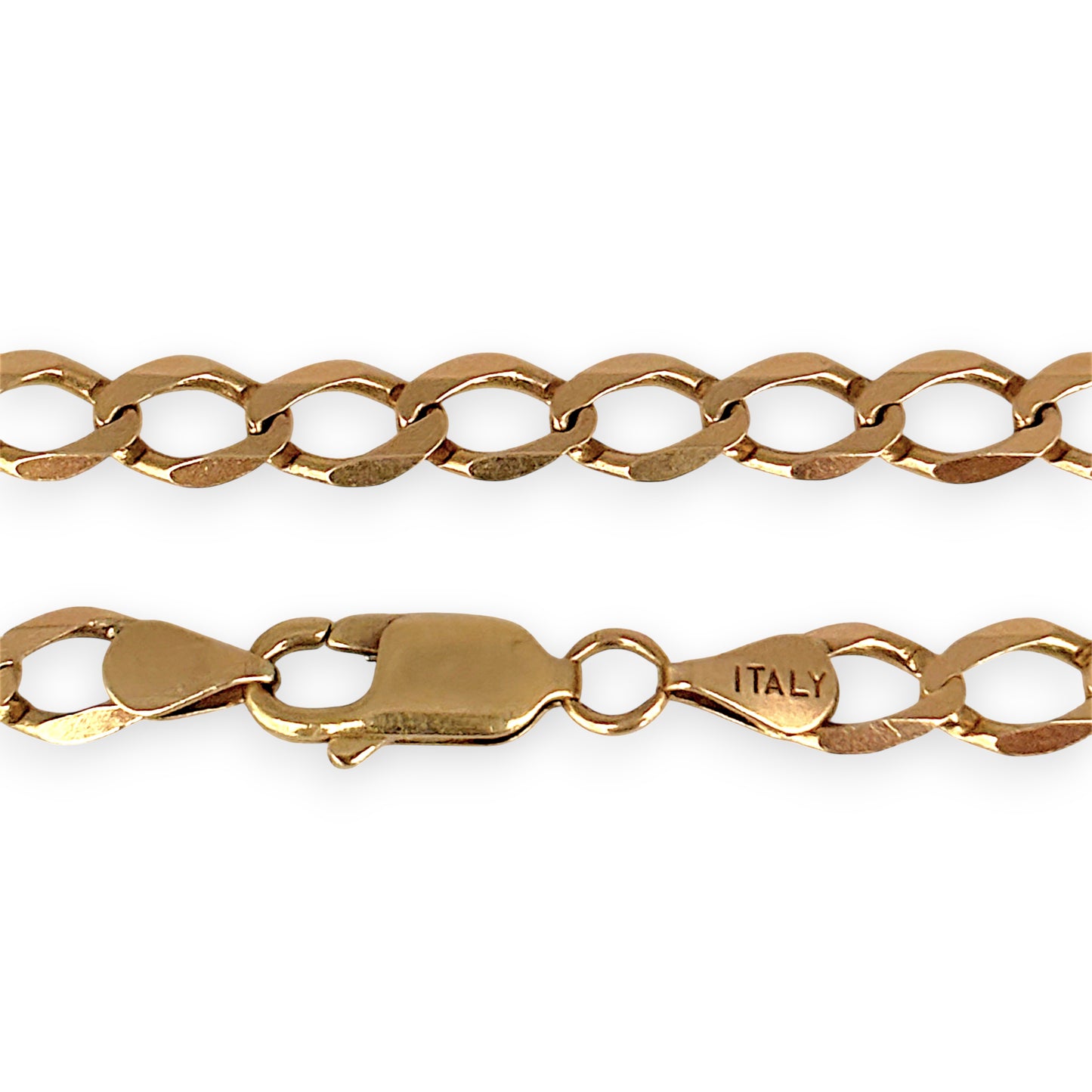 NZGD | 9ct Gold Solstice Oval Curb Link Chain 60cm