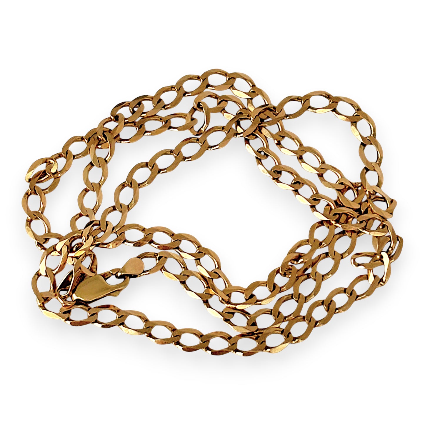 NZGD | 9ct Gold Solstice Oval Curb Link Chain 60cm