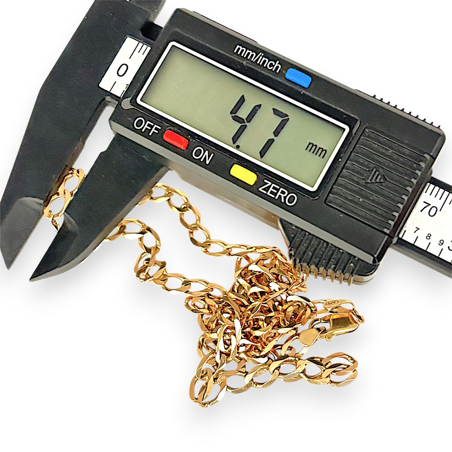 NZGD | 9ct Gold Solstice Oval Curb Link Chain 60cm
