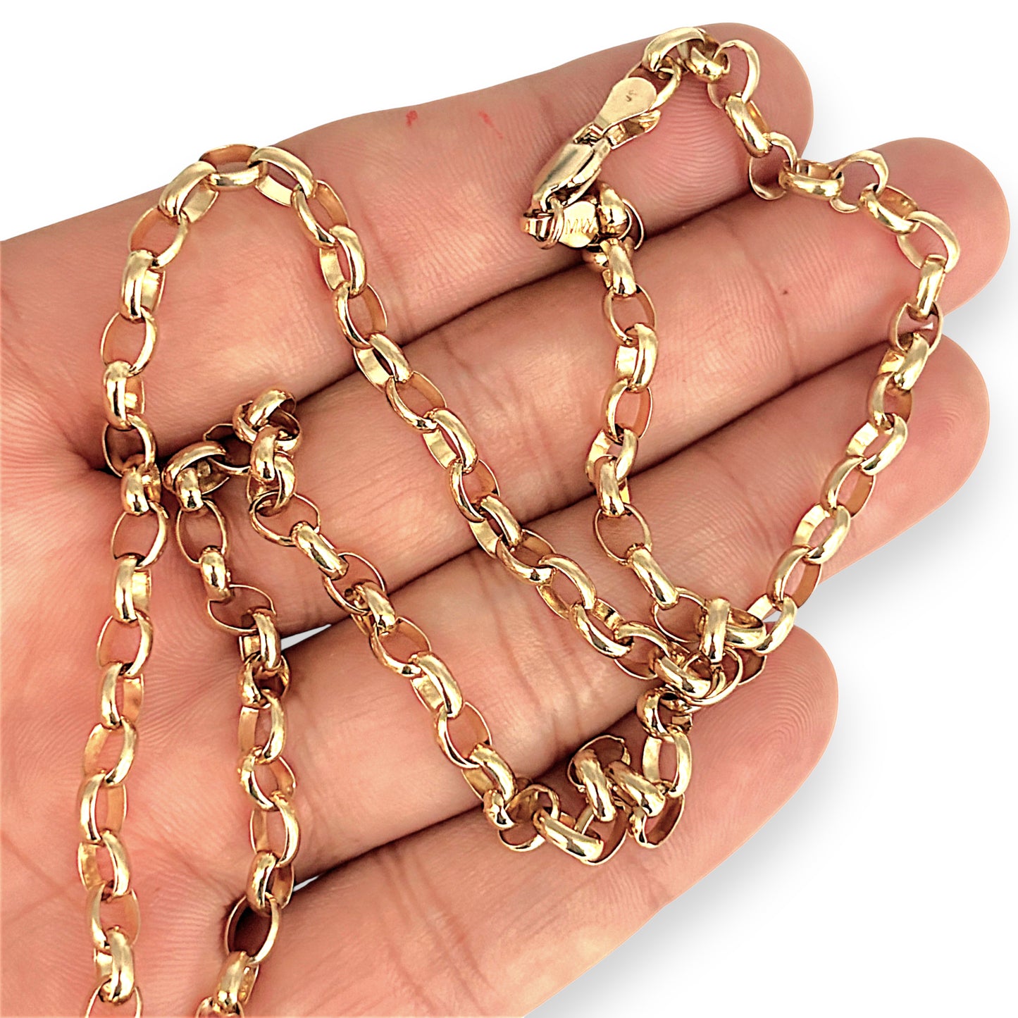 NZGD | 9ct NZ Gold Golden Heritage Belcher Chain 49cm
