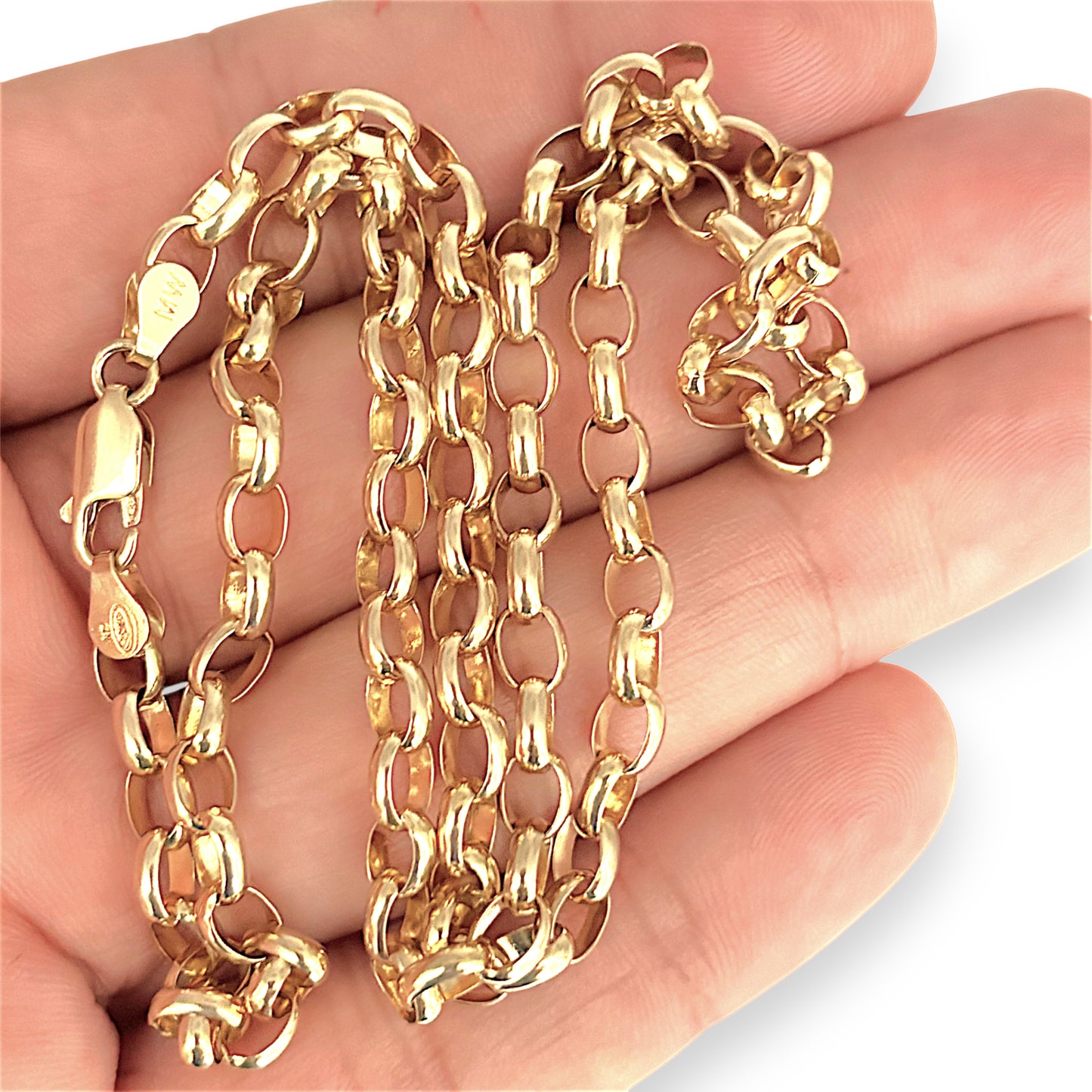 NZGD | 9ct NZ Gold Golden Heritage Belcher Chain 49cm