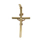 GOLD DEAL | 18ct (18K) Gold Crucifix Refined Cut-Edge Round Cross Pendant