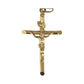 GOLD DEAL | 18ct (18K) Gold Crucifix Refined Cut-Edge Round Cross Pendant