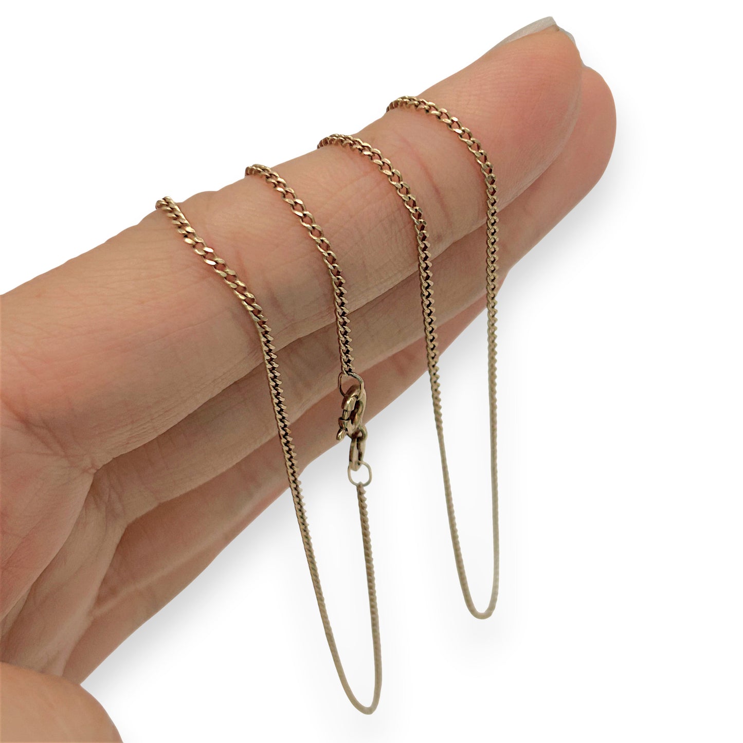 NZGD | 9ct NZ Gold Timeless Slim Curb Chain 58cm