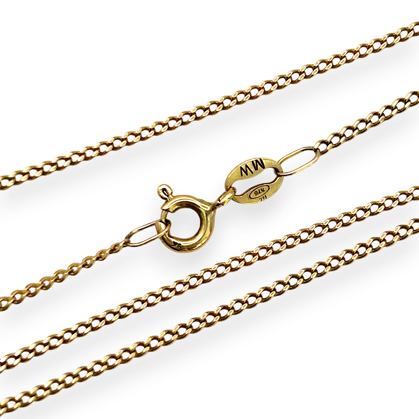 NZGD | 9ct NZ Gold Timeless Slim Curb Chain 58cm