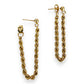 NZGD | 9ct Gold RopeLuxe Dangle Stud Earrings