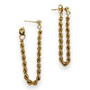 NZGD | 9ct Gold RopeLuxe Dangle Stud Earrings