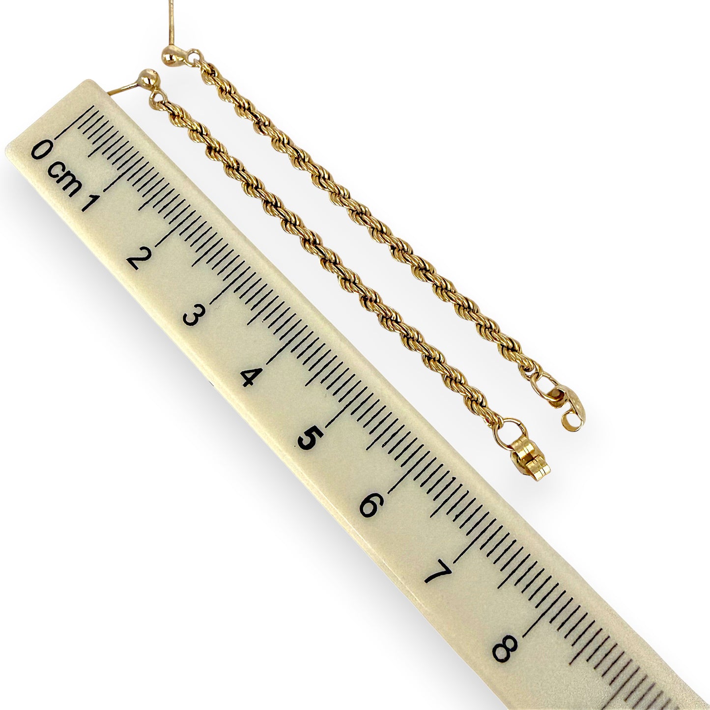 NZGD | 9ct Gold RopeLuxe Dangle Stud Earrings