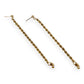 NZGD | 9ct Gold RopeLuxe Dangle Stud Earrings