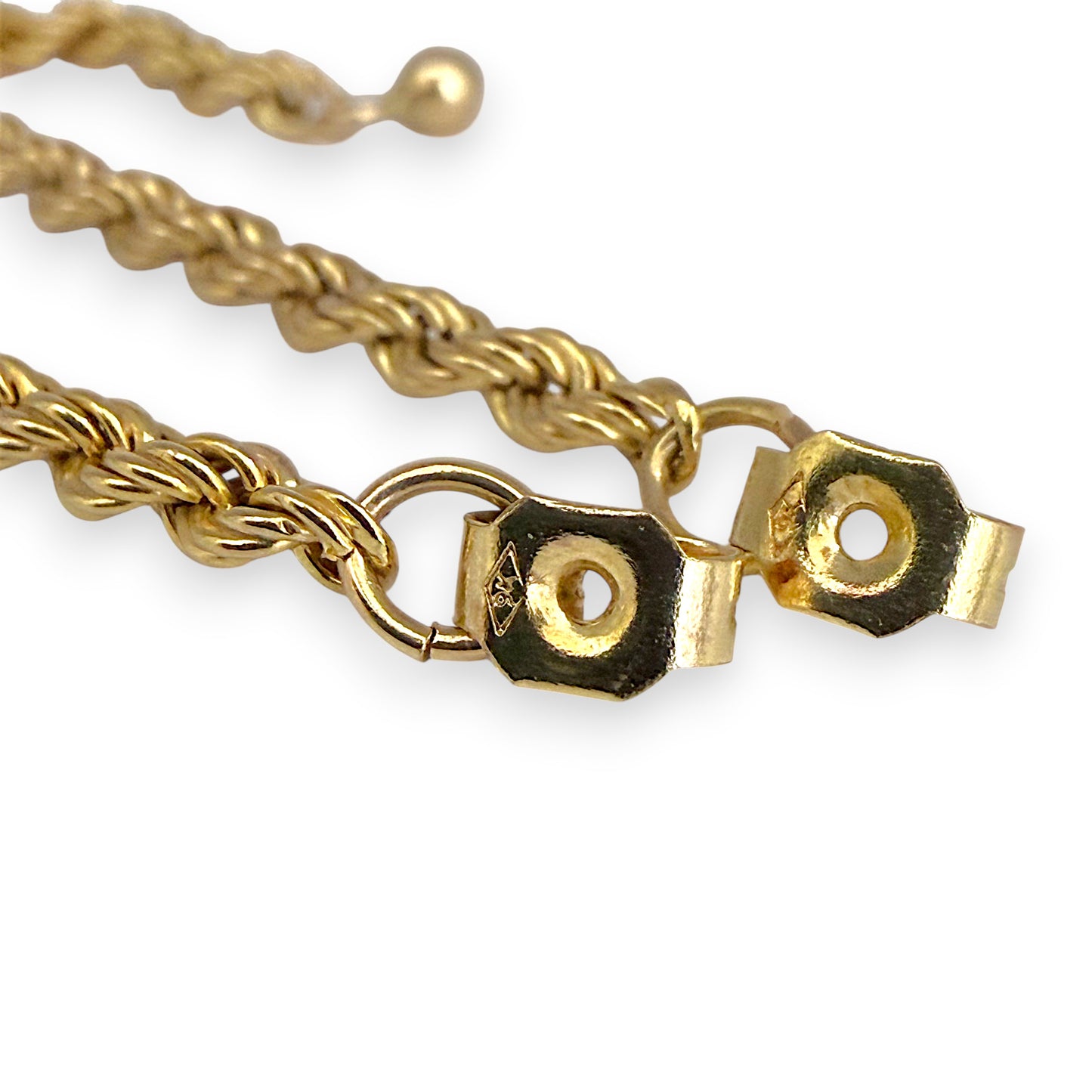NZGD | 9ct Gold RopeLuxe Dangle Stud Earrings