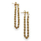 NZGD | 9ct Gold RopeLuxe Dangle Stud Earrings