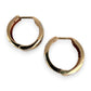 NZGD | 9ct Y/W Gold Aurora Two‑Tone Patterned Hoop Earrings 14.8mm