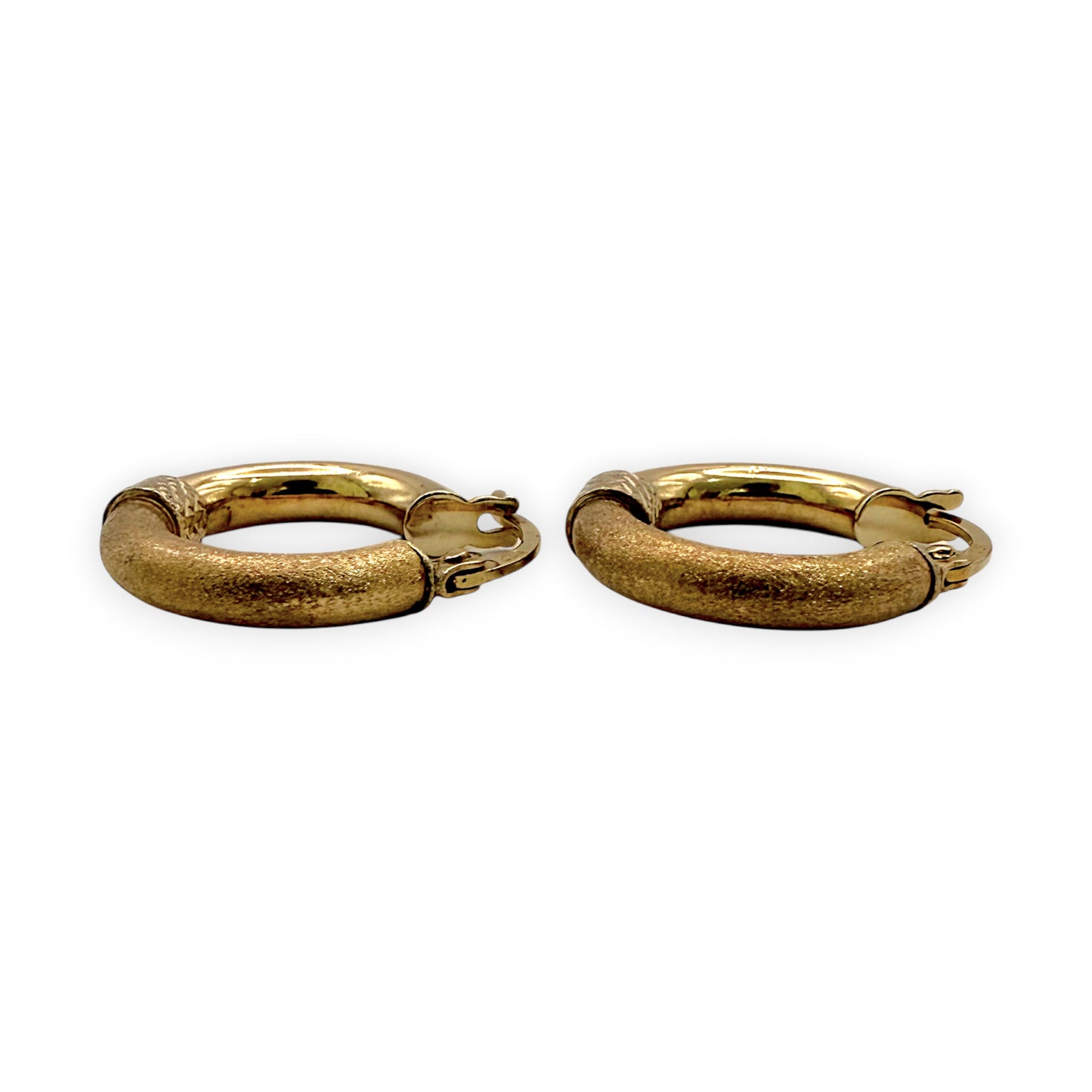 NZGD | 9ct Gold The Dual‑Glow Hoop Earrings 16.2mm