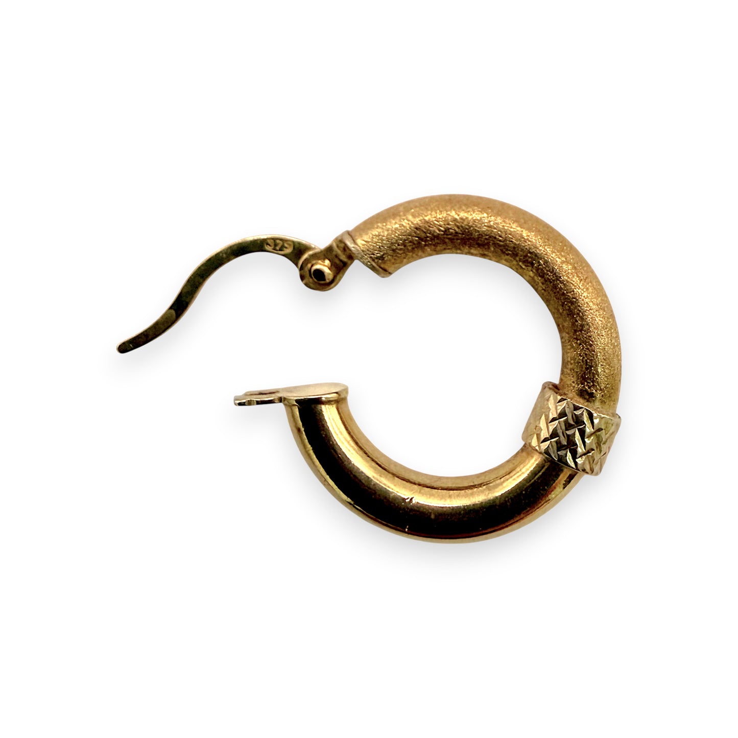 NZGD | 9ct Gold The Dual‑Glow Hoop Earrings 16.2mm