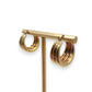 NZGD | 9ct Gold The Tri‑Luxe Hoops Earrings - UNOAERRE 21.1mm