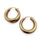 NZGD | 9ct Gold The Tri‑Luxe Hoops Earrings - UNOAERRE 21.1mm