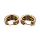 NZGD | 9ct Gold The Tri‑Luxe Hoops Earrings - UNOAERRE 21.1mm