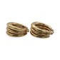 NZGD | 9ct Gold The Tri‑Luxe Hoops Earrings - UNOAERRE 21.1mm