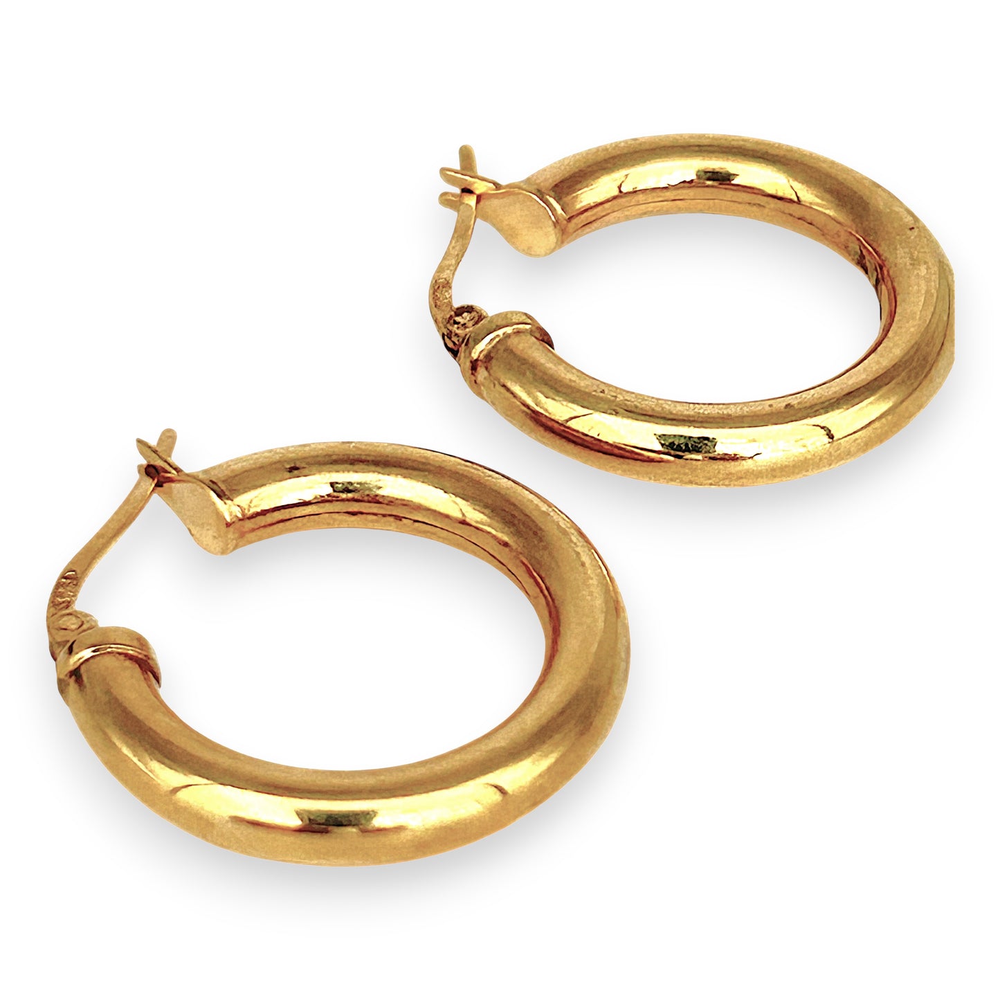 NZGD | 9ct Subtle Bold Hoop Earrings 23.6mm