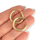 NZGD | 9ct Subtle Bold Hoop Earrings 23.6mm