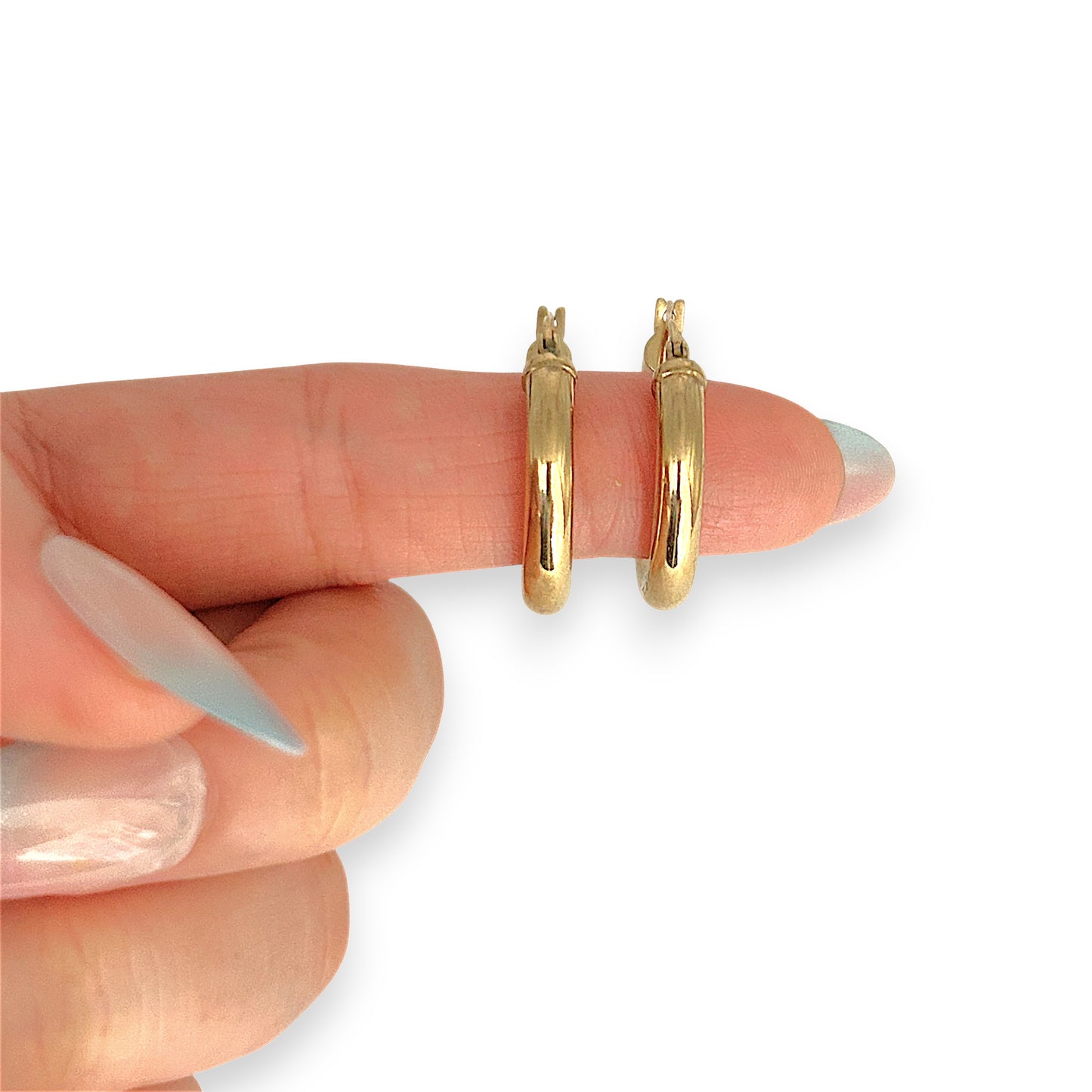 NZGD | 9ct Subtle Bold Hoop Earrings 23.6mm