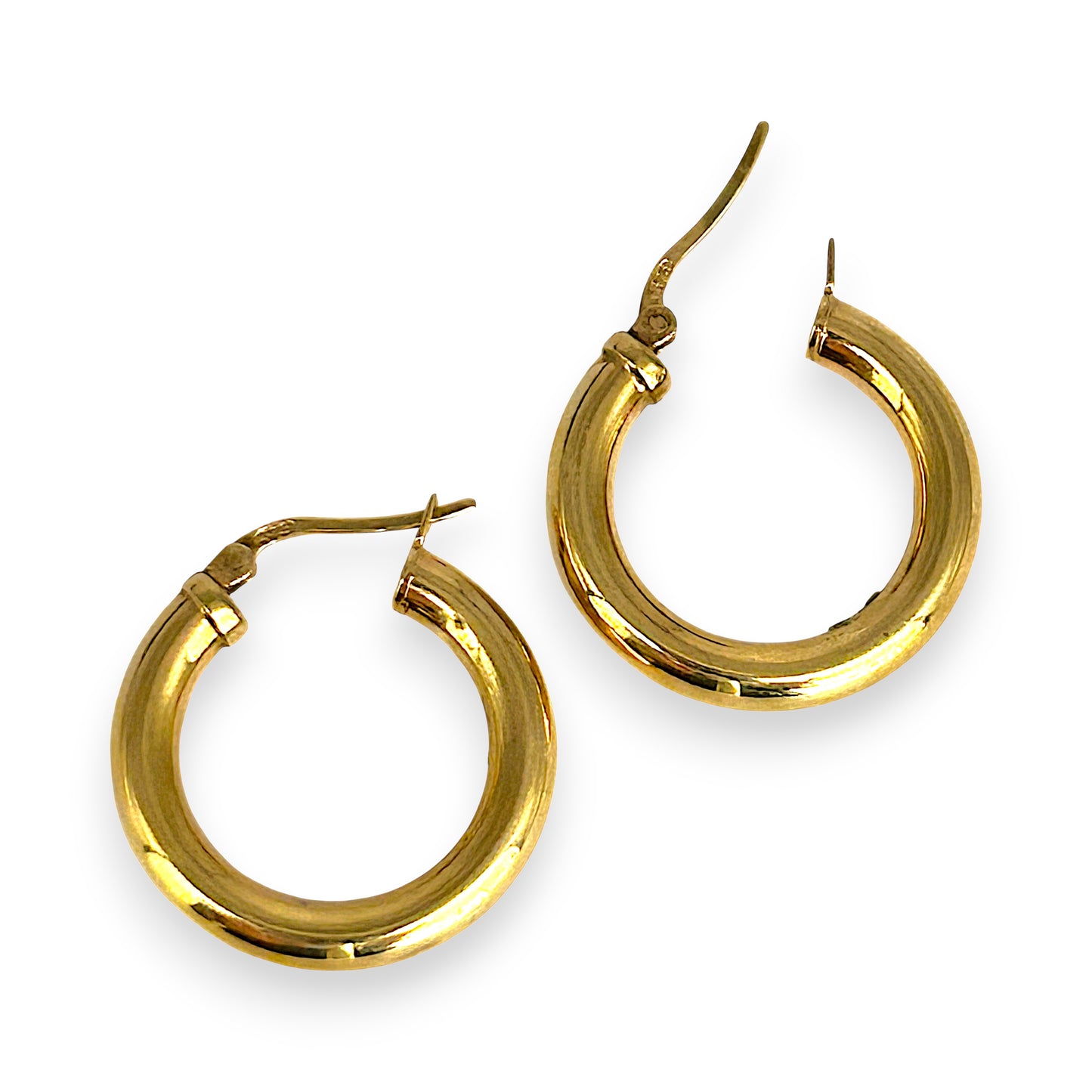 NZGD | 9ct Subtle Bold Hoop Earrings 23.6mm