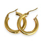 NZGD | 9ct Subtle Bold Hoop Earrings 23.6mm