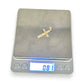 GOLD DEAL | 18ct (18K) Gold Crucifix Cross with Engraved Lines Pendant
