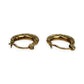 NZGD | 9ct Gold Vintage Crest Hoop Earrings 13.6mm