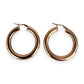 NZGD | 9ct Rose Gold Radiant Glow Hoop Earrings 33.2mm