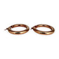 NZGD | 9ct Rose Gold Radiant Glow Hoop Earrings 33.2mm