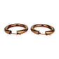 NZGD | 9ct Rose Gold Radiant Glow Hoop Earrings 33.2mm