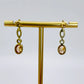 NZGD | 9ct Gold Golden Ember Drops Earrings-Refurbished