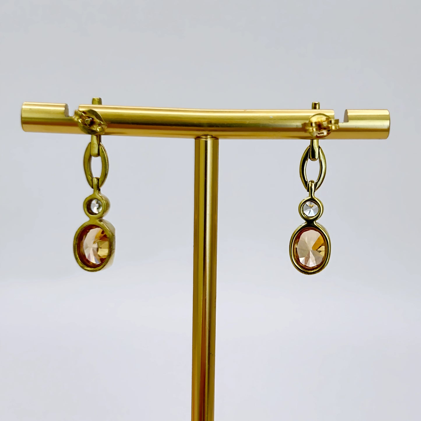 NZGD | 9ct Gold Golden Ember Drops Earrings-Refurbished