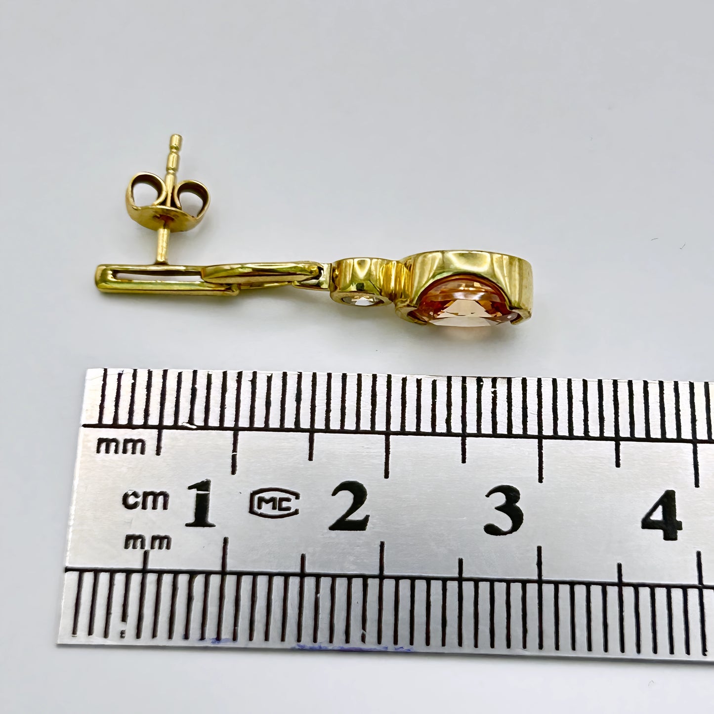 NZGD | 9ct Gold Golden Ember Drops Earrings-Refurbished