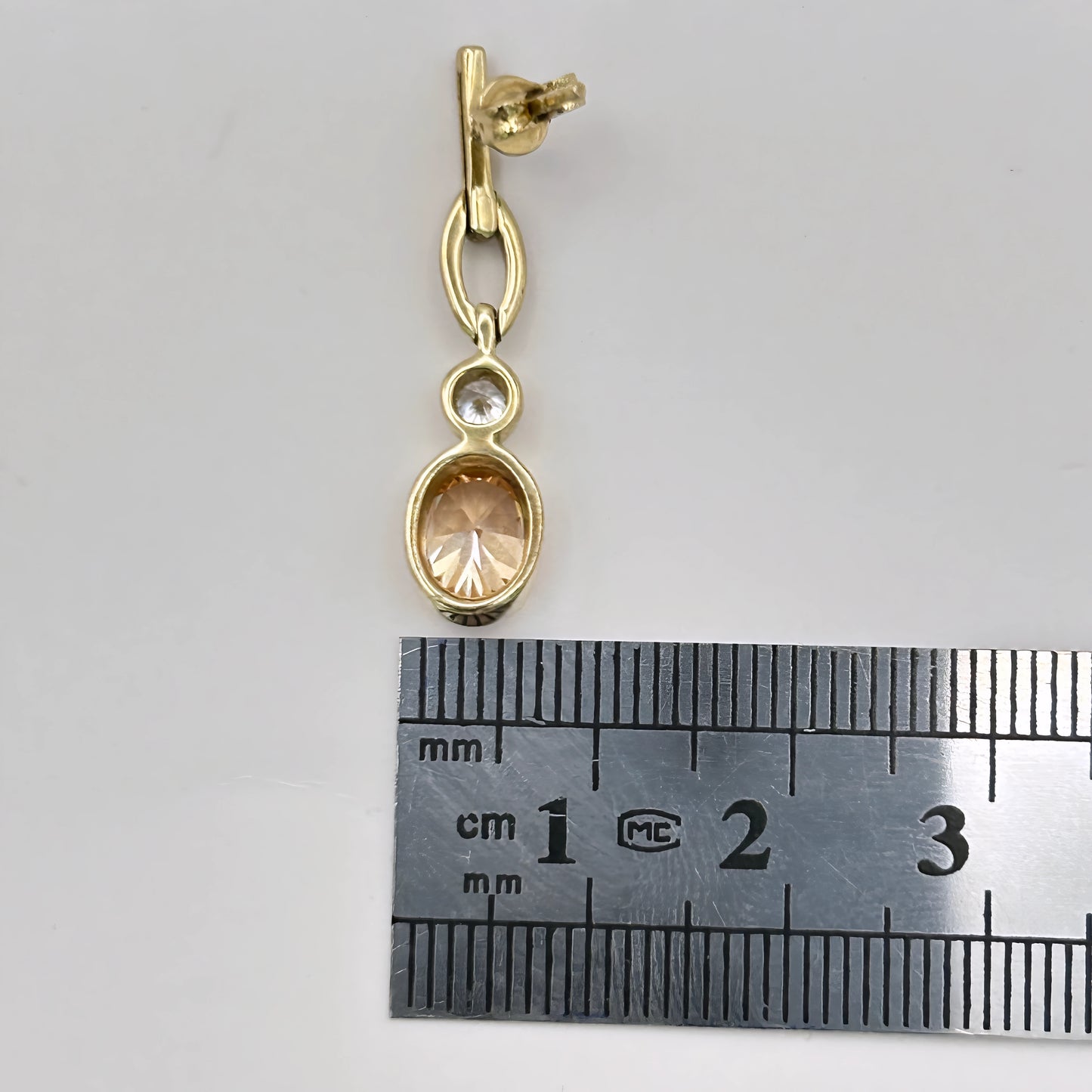 NZGD | 9ct Gold Golden Ember Drops Earrings-Refurbished