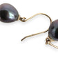 NZGD | 9ct Gold Midnight Orchid Drops Earrings