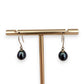 NZGD | 9ct Gold Midnight Orchid Drops Earrings