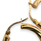NZGD | 9ct Gold Rippled Muse Hoops Earrings - UNOAERRE 20.5mm